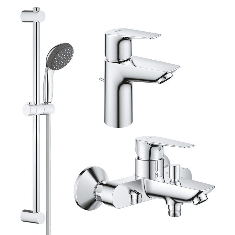 Grohe Набiр змiшувачiв QuickFix Start Edge 3 в 1 для ванни (UA202501SQ)
