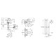 Grohe Набiр змiшувачiв QuickFix Start Edge 3 в 1 для ванни (UA202501SQ)