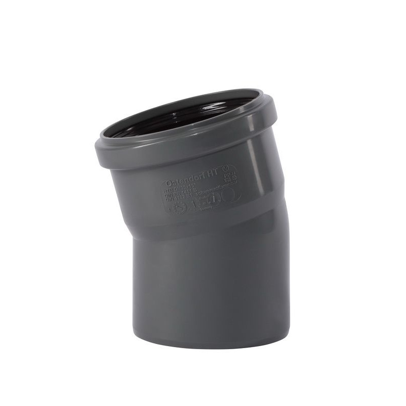 Ostendorf Коліно d=90 мм, кут=15  Сірий (174100)