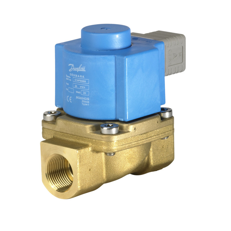 Danfoss Електромагнітний клапан, EV225B, Функція: НЗ, G, 3/4, 5.000 м³/год, PTFE 032U380602