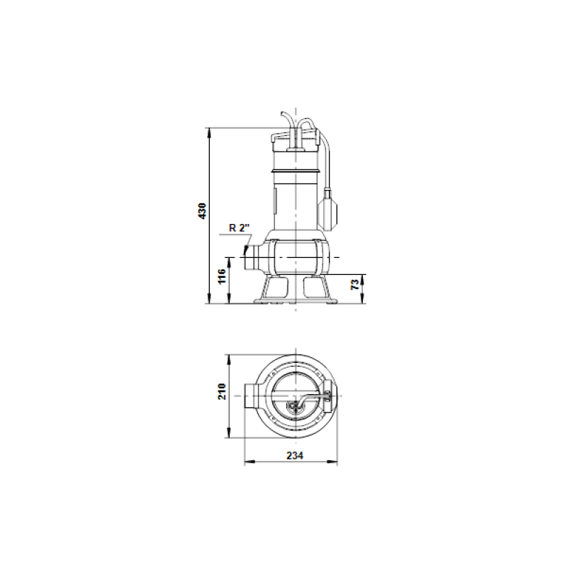 GRUNDFOS Дренажный насос Unilift AP35B.50.06.A1.V 1x230V 10м (96468356)