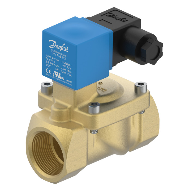 Danfoss Електромагнітний клапан, EV220S, Функція: НЗ, G, 1, 7.000 м³/год, EPDM 042U492219