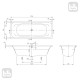 VILLEROY & BOCH TARGA STYLE ванна 170*70см, (UBA177FRA2V-01)