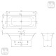 VILLEROY & BOCH TARGA STYLE ванна 180*80см, (UBA180FRA2V-01)