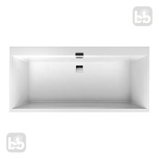VILLEROY & BOCH Squaro Edge 12 ванна 190*90см, з нiжками, з комплектом злив/перелив white (alpin), (UBQ190SQE2DV-01)