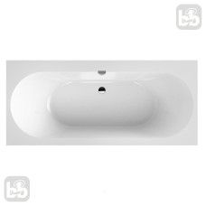 VILLEROY & BOCH OBERON 2.0 Ванна кварилова 180х80 з ніжками та зливом-переливом, (UBQ180OBR2DV-01)