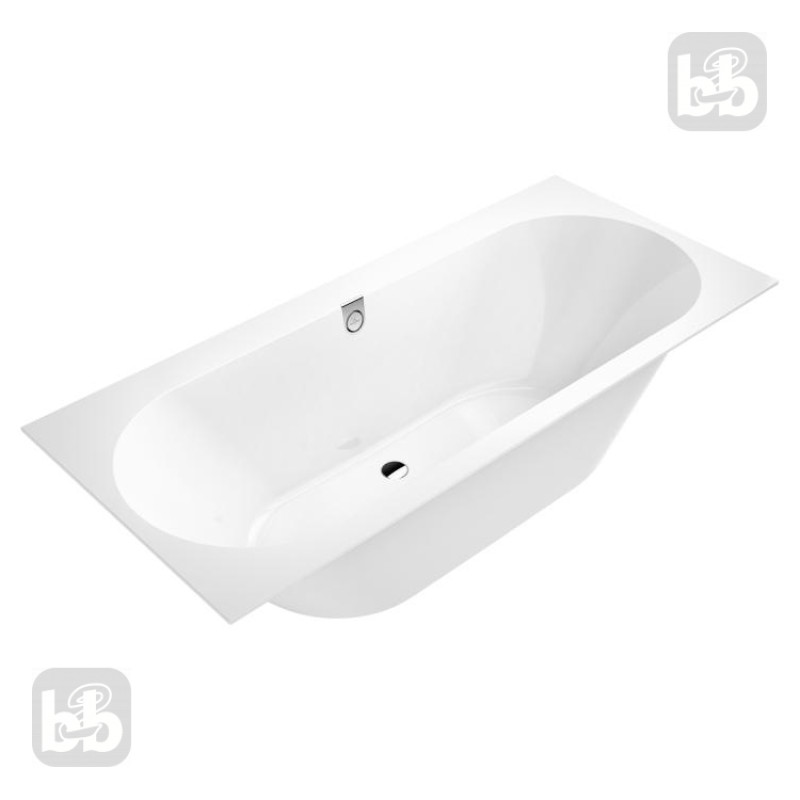 VILLEROY & BOCH OBERON 2.0 Ванна кварилова 180х80 з ніжками та зливом-переливом, (UBQ180OBR2DV-01)