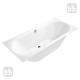 VILLEROY & BOCH OBERON 2.0 Ванна кварилова 180х80 з ніжками та зливом-переливом, (UBQ180OBR2DV-01)