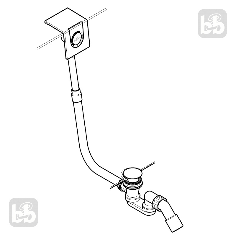 VILLEROY & BOCH OBERON 2.0 Ванна кварилова 180х80 з ніжками та зливом-переливом, (UBQ180OBR2DV-01)