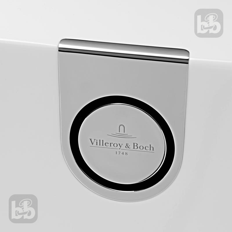 VILLEROY & BOCH OBERON 2.0 Ванна кварилова 180х80 з ніжками та зливом-переливом, (UBQ180OBR2DV-01)