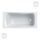 Geberit SELNOVA ванна 170*75см, прямокутна, з ніжками,