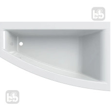Geberit SELNOVA Square ванна 160*100см, асиметрична, з нiжками,