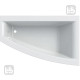 Geberit SELNOVA Square ванна 160*100см, асиметрична, з нiжками,
