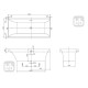 VILLEROY & BOCH SQUARO ванна 180*80см в комплектi з нiжками, (UBQ180SQR2V-01)