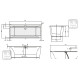 VILLEROY & BOCH SQUARO EDGE 12 - Ванна 180 * 80см, окремостояча, з білою панеллю, (UBQ180SQE7PDV-01)