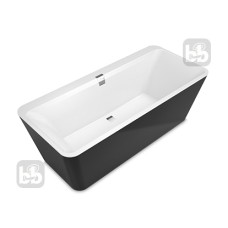 VILLEROY & BOCH SQUARO EDGE 12 - Ванна 180*80см, вільностояча, з панеллю колір Графіт, (BQ180SQE7PDT1V-01)