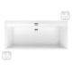 VILLEROY & BOCH SQUARO EDGE 12 ванна 160*75см, с ножками, с комплектом слив/перелив, (UBQ160SQE2DV-01)