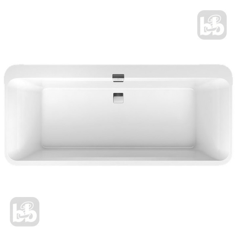 VILLEROY & BOCH SQUARO EDGE 12 ванна 180*80см, колiр бiлий альпiн, (UBQ180SQE7DV-01)