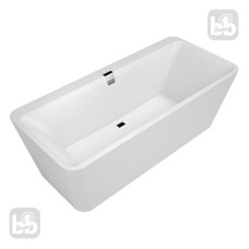 VILLEROY & BOCH SQUARO ванна 180*80см, колір білий альпін, матеріал Quaryl, (UBQ180SQE9T2V-01)