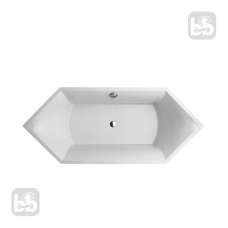 VILLEROY & BOCH SQUARO ванна 190*80см, белый альпин, (UBQ190SQR6V-01)