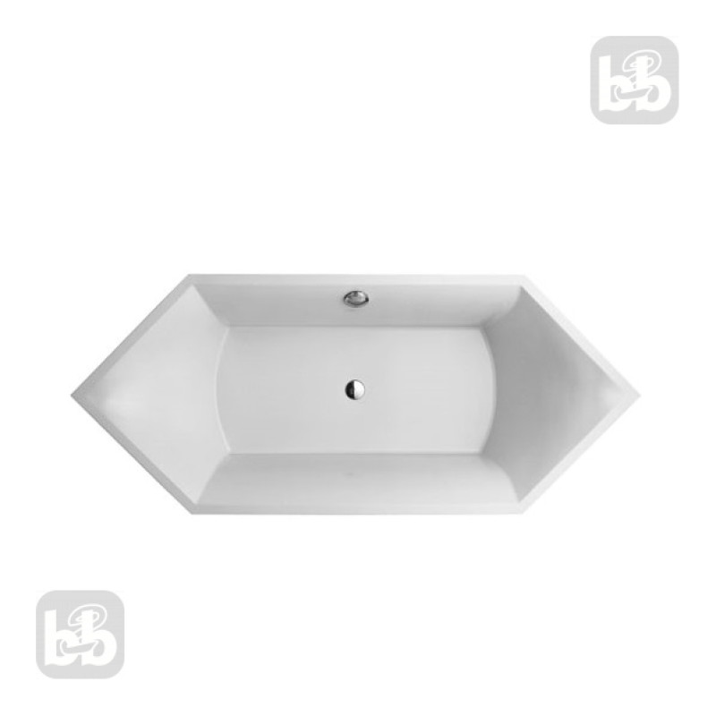 VILLEROY & BOCH SQUARO ванна 190*80см, белый альпин, (UBQ190SQR6V-01)