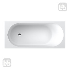 VILLEROY & BOCH OBERON 2.0 Solo ванна 180*80см кварилова з ніжками та зі зливом-переливом, (UBQ181OBR2DV-01)