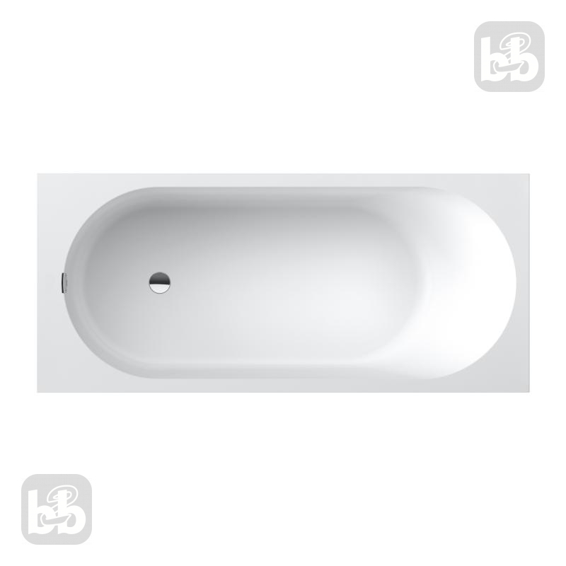 VILLEROY & BOCH OBERON 2.0 Solo ванна 180*80см кварилова з ніжками та зі зливом-переливом, (UBQ181OBR2DV-01)