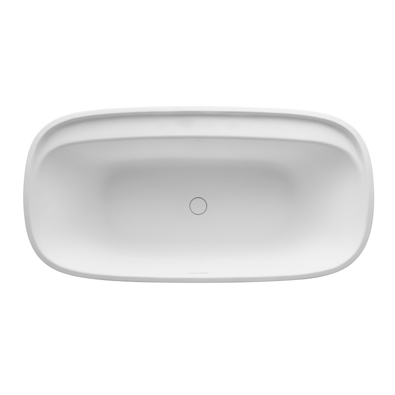 ROCA BEYOND ванна 180*90см, окемостояча, штучний камінь Surfex, с сифоном в комплекте, (A248452000)