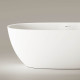 PAA VABELL/00 BELLA Ванна окремостояча 170см з литого (штучного) каменю, з інтегрованим сифоном, білий глянець