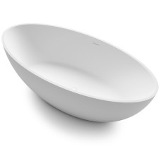 TREESSE V308BO/V3080XBO800S CAREZZA Ванна зі штучного каменю 180 x 85 x 52h, білий матовий