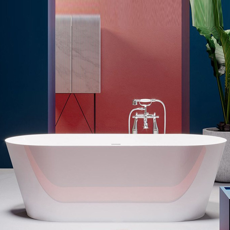 TREESSE V388BL/V3880XBL000S INKA Ванна окремостояча овальна 180х80, білий