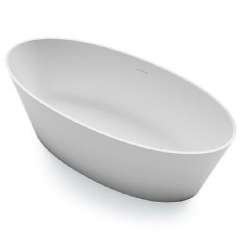 TREESSE V015BOALMA Ванна зі штучного каменю 175X80 x55h, білий матовий