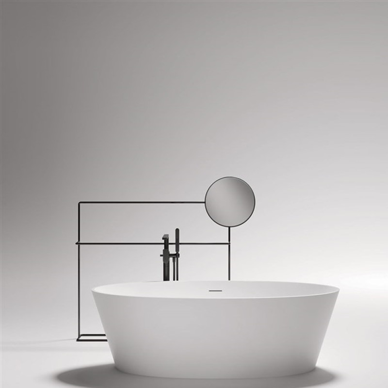 TREESSE V015BOALMA Ванна зі штучного каменю 175X80 x55h, білий матовий