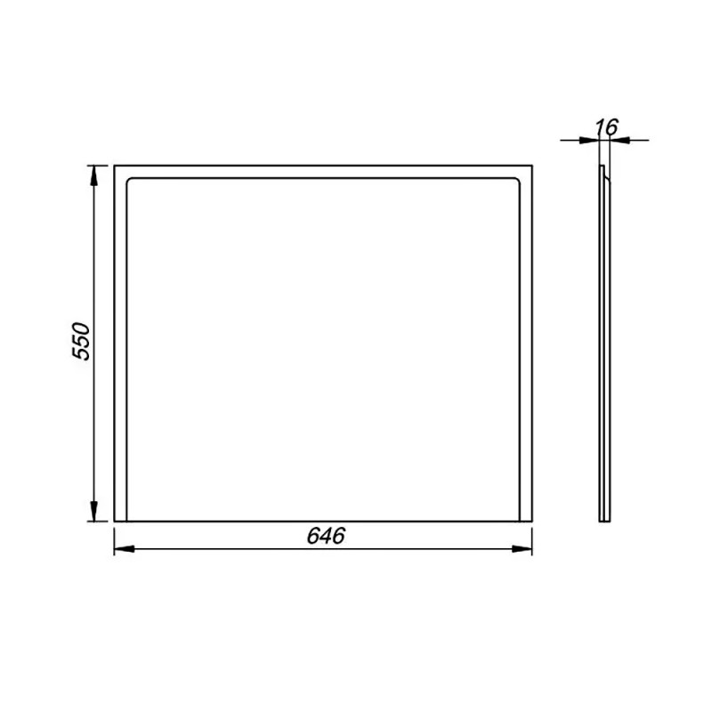 KOLO PWP2373000 UNI 2 Універсальна бокова панель 70 см до прямокутної ванни, МДФ (без кріплень)