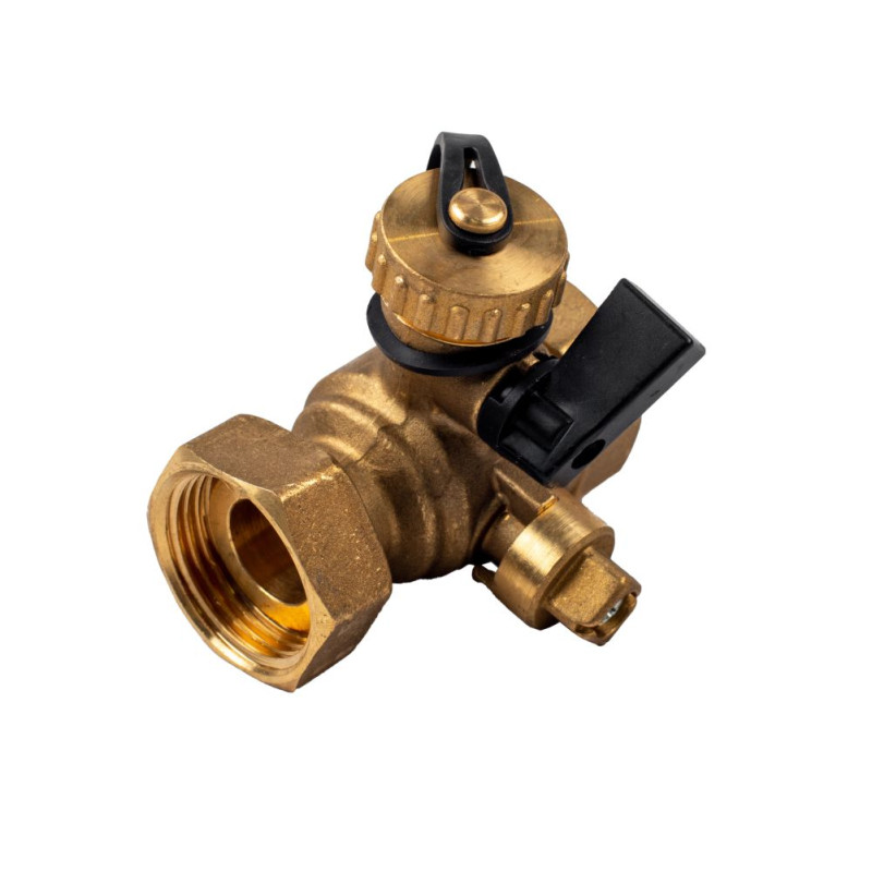 Altek Шаровой сливной кран с гайкой-10305484-DN20, 1”Вх3/4”Нх1”В Art.1483 (2111556)