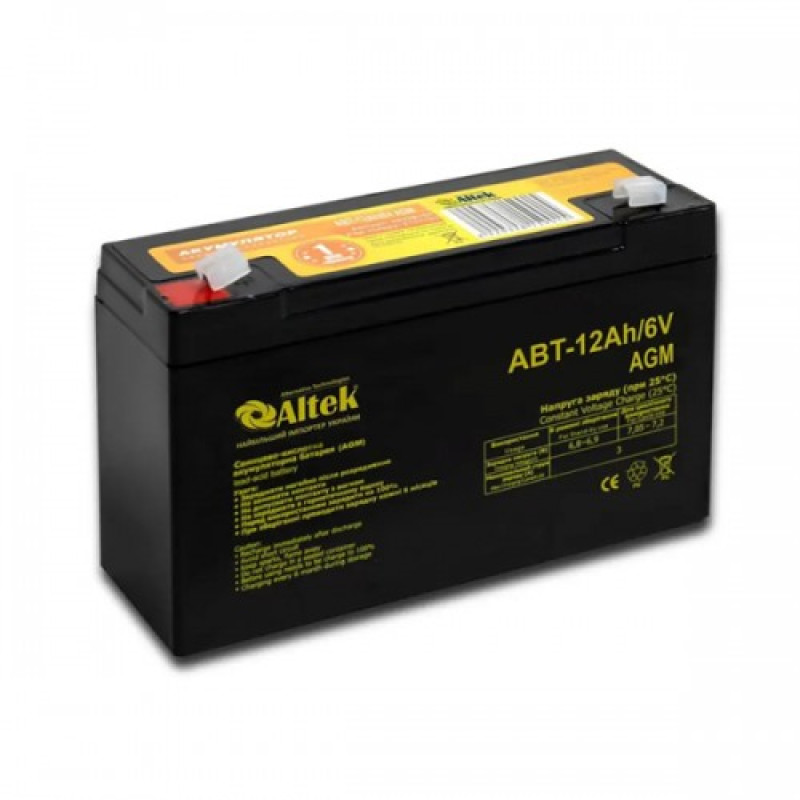 Altek Акумулятор ABT 12Ah 6V AGM (2114995)