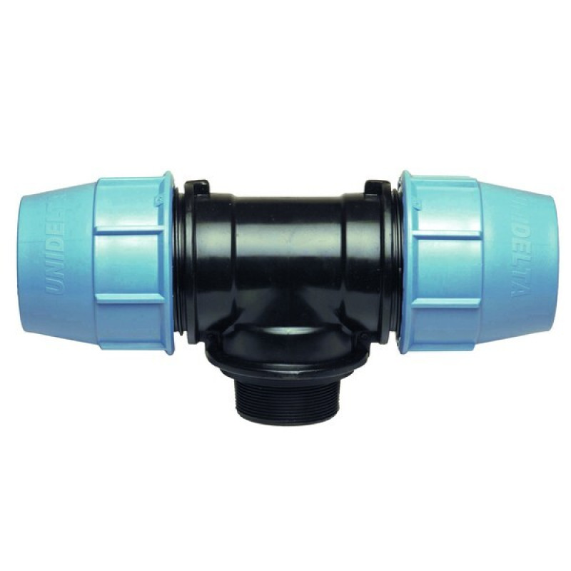 Трійник з зовнішньою різьбою Ду 75х2 1/2" Unidelta (1010076008001)