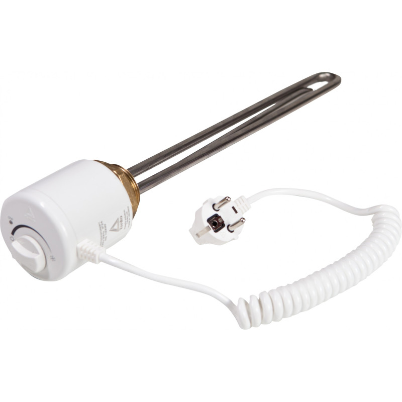 Tenko Тен RS 1,5 кВт, нарізь 1"1/4 ,прямий,з термостатом, нерж.