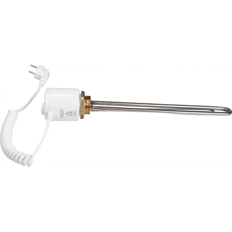 Tenko Тен RS 2,0 кВт, нарізь 1"1/4 ,прямий,з термостатом, нерж.