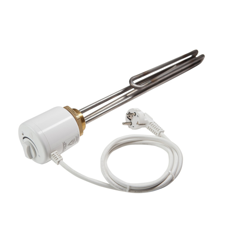 Tenko Тен 2,5 кВт, нарізь 1"1/4 ,гнутий,з термостатом, нерж.