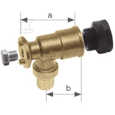 KAN-therm Гніздо для крана латунне, з короткою полімерною заглушкою 18х2 G1/2 К (1109285006)