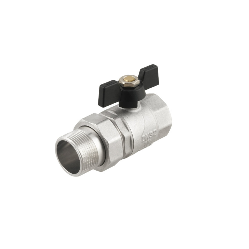 Raftec Кран кульовий з американкою BLACK PN20 ВЗ 1 1/4" DRBS4