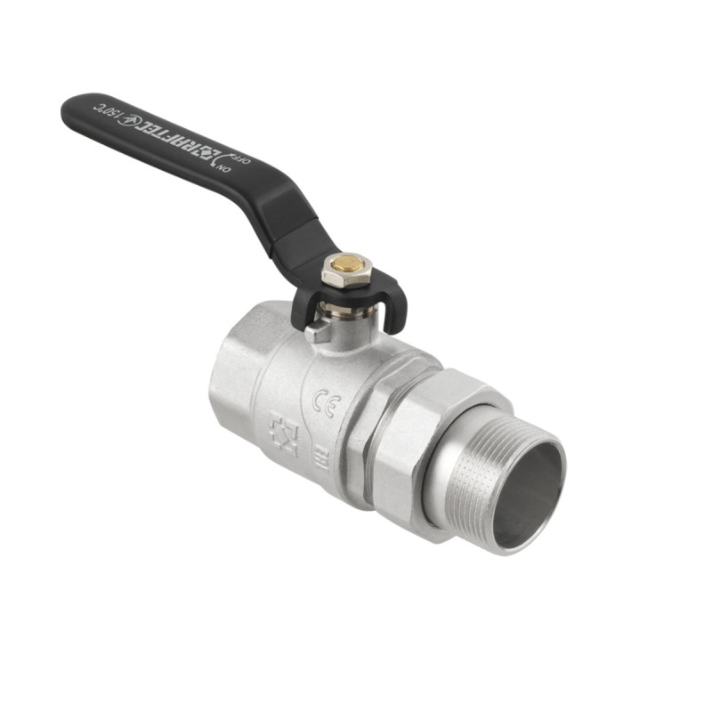 Raftec Кран кульовий з американкою BLACK PN20 ВН 1 1/2" DRBS5