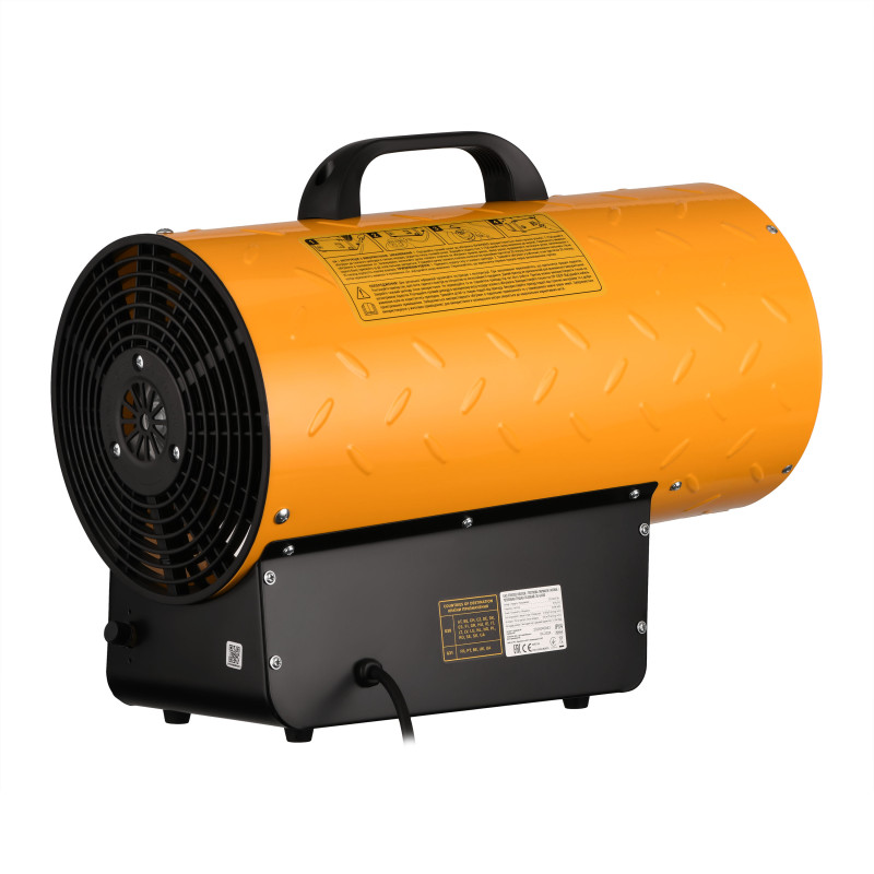 2E Теплова гармата газова, 30кВт, 300м кв, 750м куб/год, IPX4, жовтий (2E-GH30)