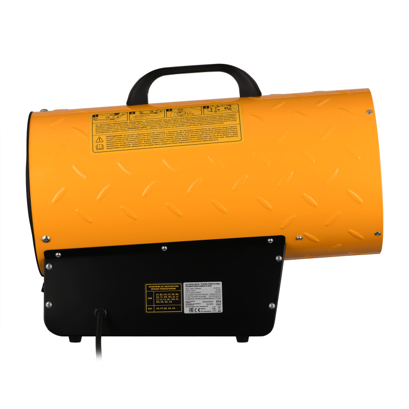 2E Теплова гармата газова, 30кВт, 300м кв, 750м куб/год, IPX4, жовтий (2E-GH30)