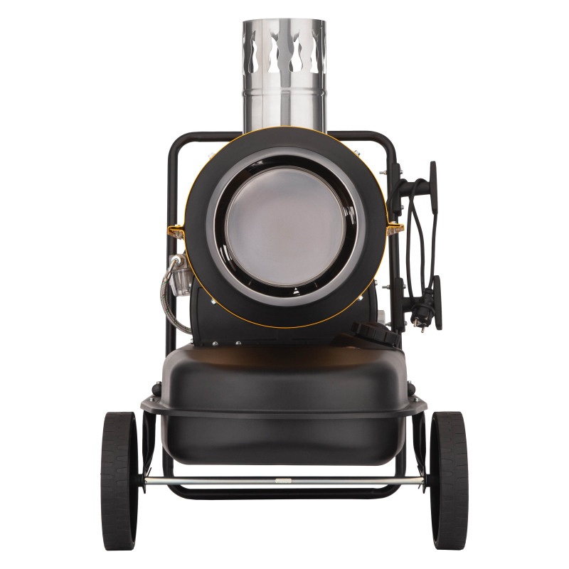 2E Теплова гармата дизель/гас, непрямого нагріву, 30кВт, 400м кв, 780м куб/год, колеса, IPX4, жовтий (2E-DHI30780)