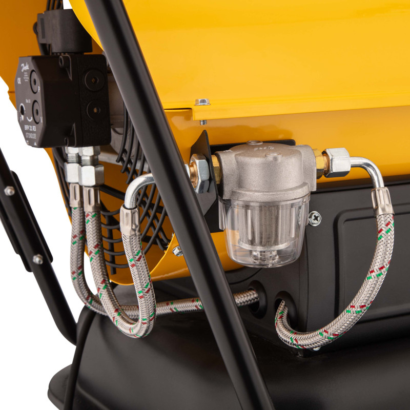 2E Теплова гармата дизель/гас, непрямого нагріву, 30кВт, 400м кв, 780м куб/год, колеса, IPX4, жовтий (2E-DHI30780)