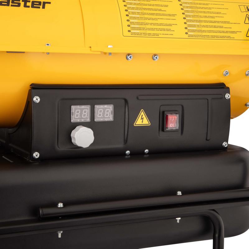 2E Теплова гармата дизель/гас, непрямого нагріву, 30кВт, 400м кв, 780м куб/год, колеса, IPX4, жовтий (2E-DHI30780)