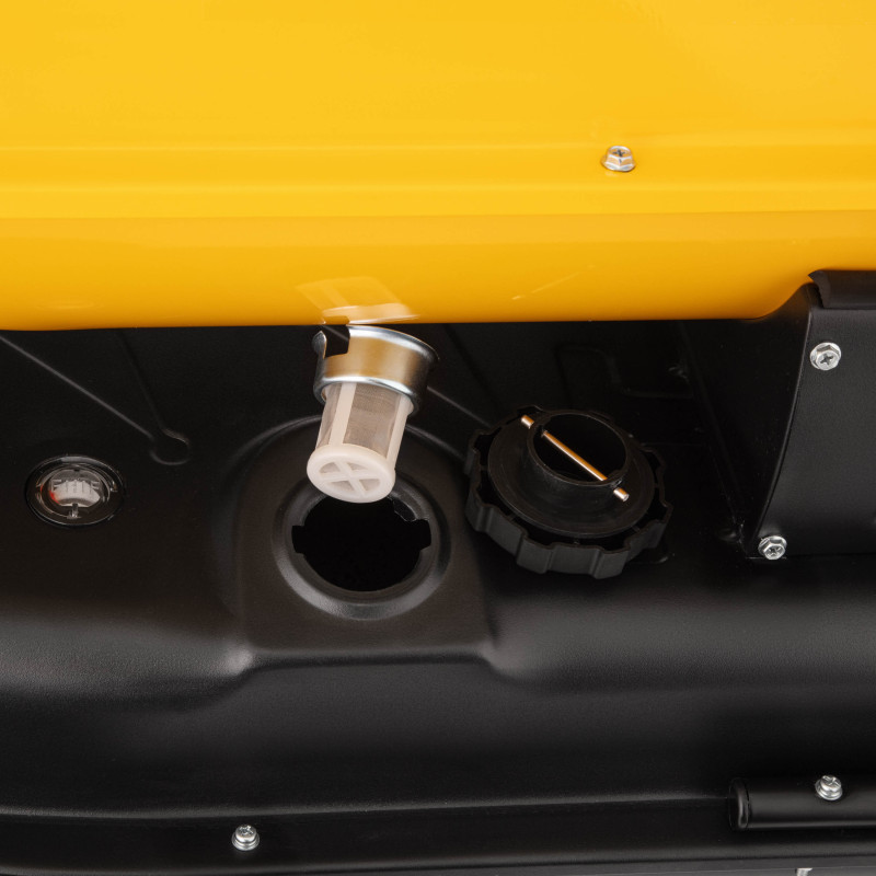 2E Теплова гармата дизель/гас, непрямого нагріву, 30кВт, 400м кв, 780м куб/год, колеса, IPX4, жовтий (2E-DHI30780)