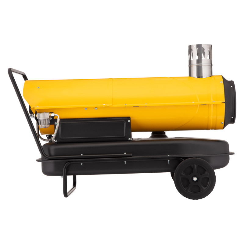 2E Теплова гармата дизель/гас, непрямого нагріву, 30кВт, 400м кв, 780м куб/год, колеса, IPX4, жовтий (2E-DHI30780)